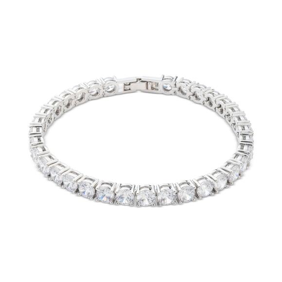 Marchesa Cubic Zirconia Tennis Style Flex Bracelet j-38 - Picture 1 of 1